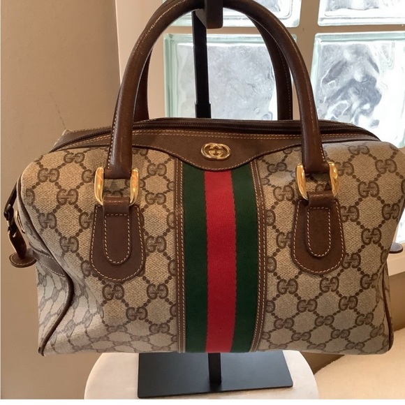 Authentic Vintage Gucci Boston Bag - Picture 1 of 12